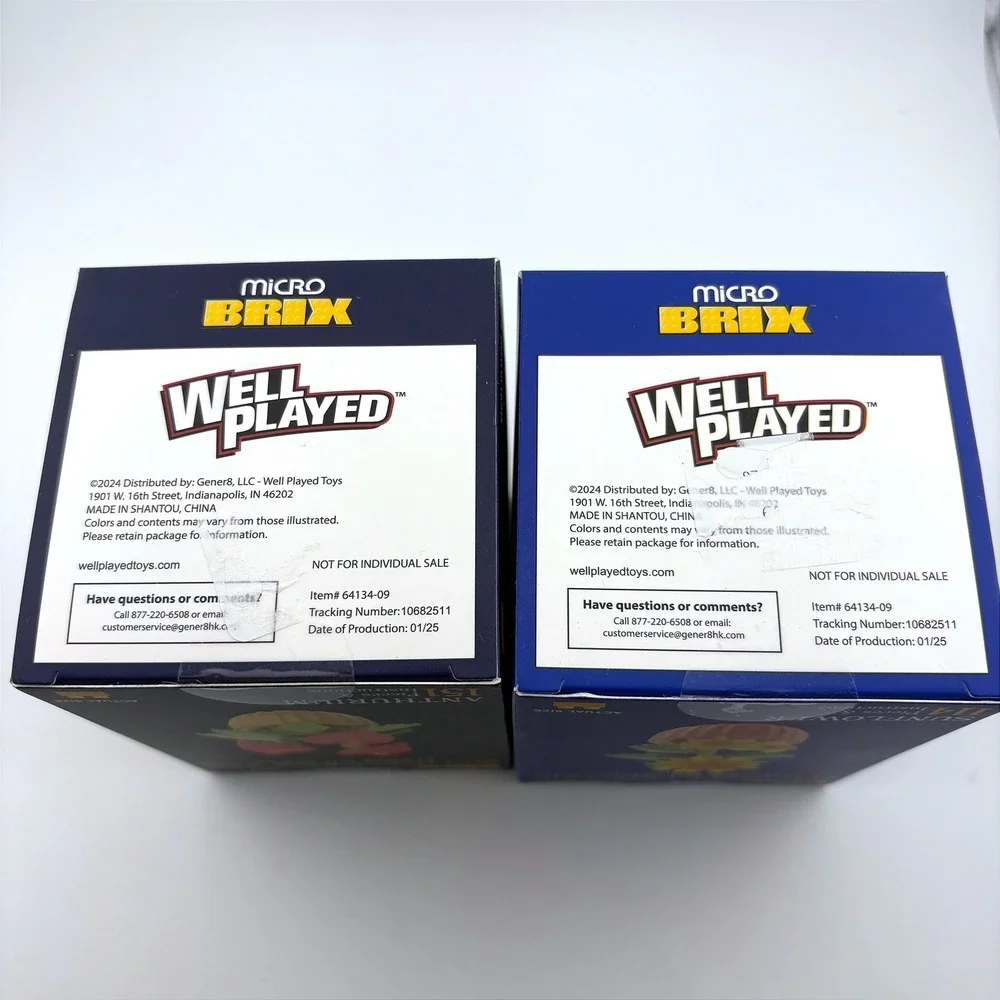 Micro Brix Flower Pot Series Anthurium & Sunflower Buildable Brix Trio Set 2pk